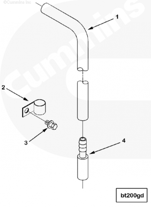 Болт крепления зажима трубки сапуна для двигателя Cummins ISM 11L