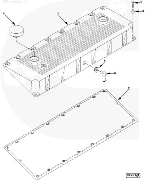 Крышка заливной горловины для двигателя Cummins ISM 11L