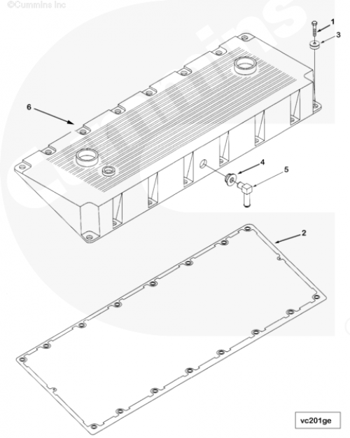 Крышка клапанная для двигателя Cummins ISM 11L