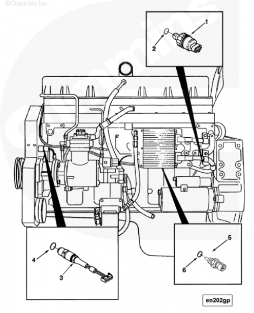 Датчик давления масла для двигателя Cummins ISM 11L