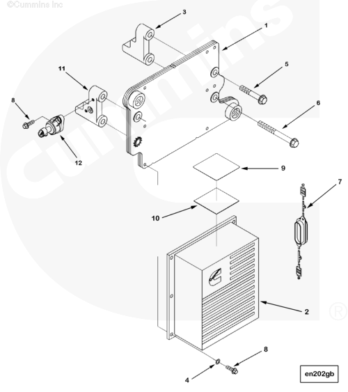 Защитная крышка модуля управления для двигателя Cummins ISM 11L