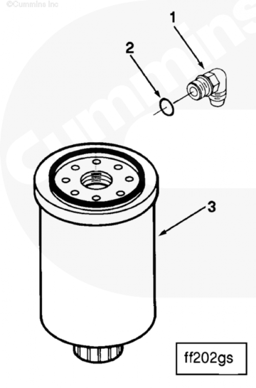 Фильтр топливный Fleetguard FF105D для двигателя Cummins ISM 11L