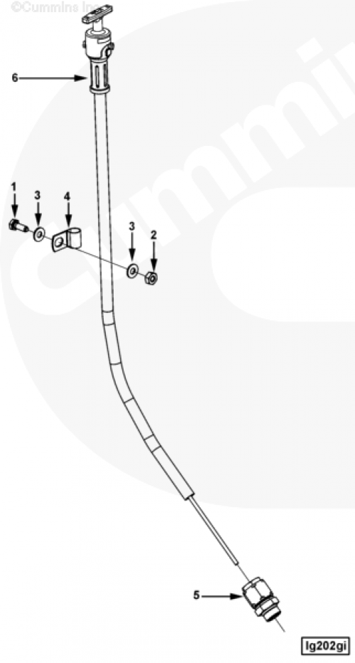 Щуп уровня масла для двигателя Cummins QSM 11L