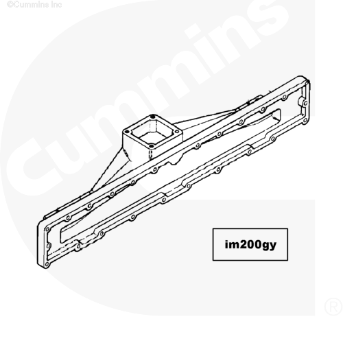 Коллектор впускной для двигателя Cummins QSM 11L