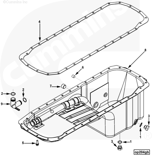 Поддон масляный для двигателя Cummins QSM 11L