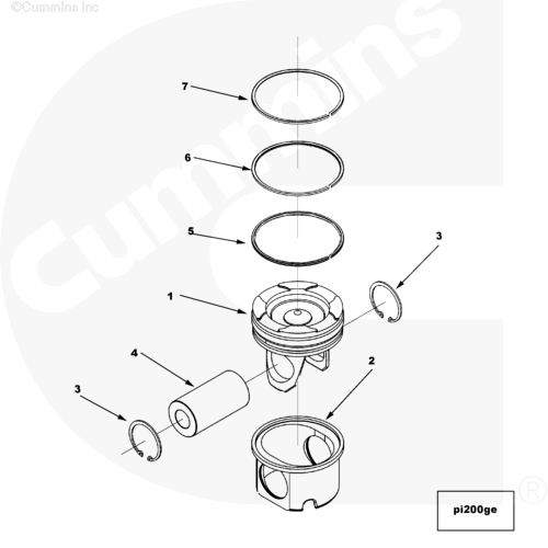 Поршень для двигателя Cummins QSM 11L