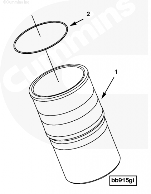Гильза ремонтная для двигателя Cummins QSX 11.9