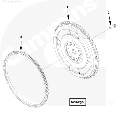 Маховик для двигателя Cummins QSX 11.9