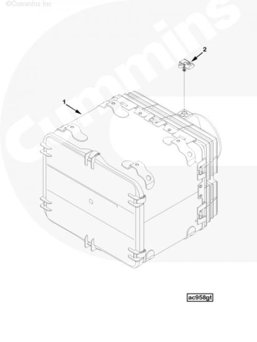 Фильтр воздушный для двигателя Cummins QSX 11.9