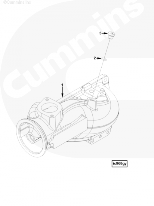 Патрубок забора воздуха для двигателя Cummins QSX 11.9