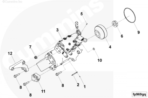 Болт крепления ТНВД для двигателя Cummins QSX 11.9