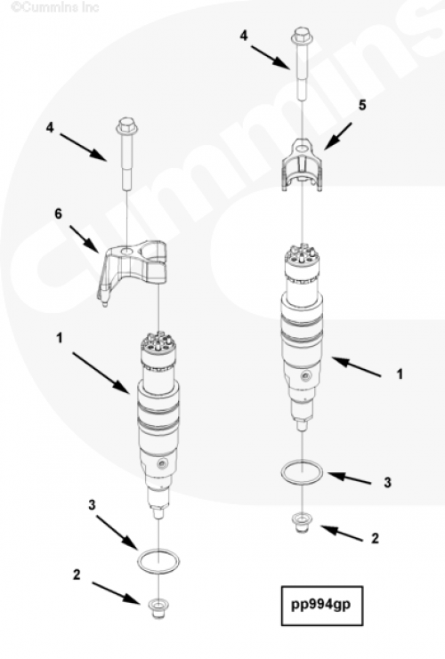 Уплотнение форсунки для двигателя Cummins QSX 11.9