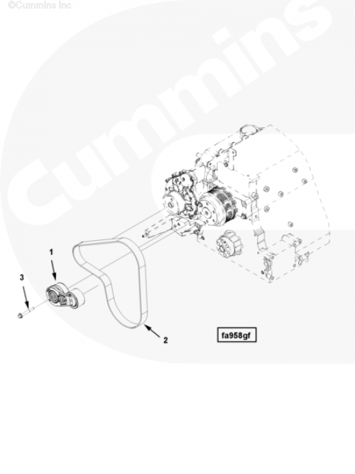 Ремень приводной для двигателя Cummins ISG 12