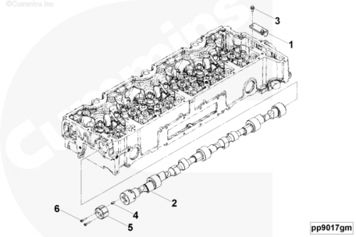 Распределительный вал для двигателя Cummins ISG 12
