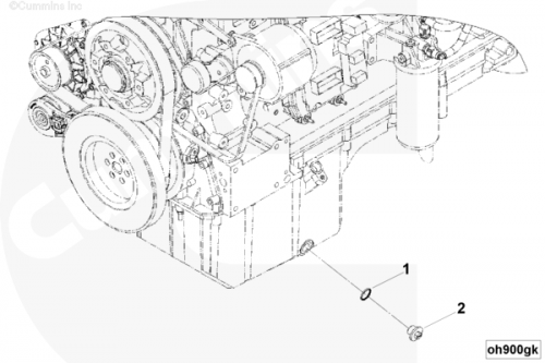 Пробка слива масла для двигателя Cummins ISG 12