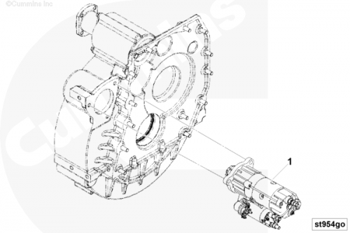 Стартер для двигателя Cummins ISG 12