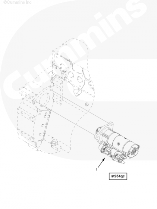 Стартер для двигателя Cummins ISG 12