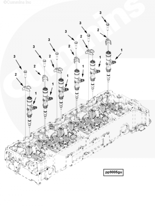 Держатель форсунки для двигателя Cummins ISG 12