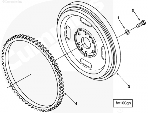 Маховика для двигателя Cummins N 14