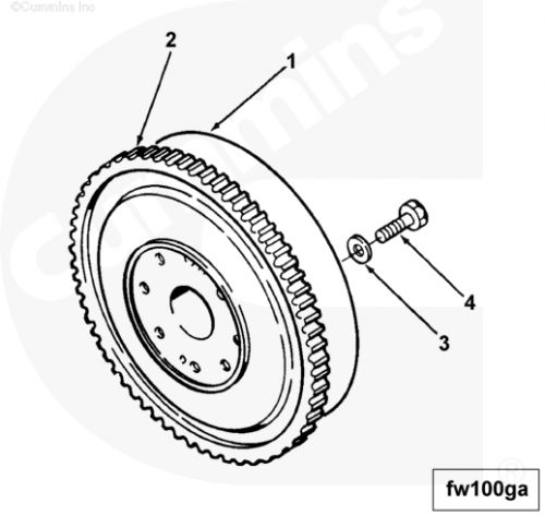 Маховик для двигателя Cummins NTA 855