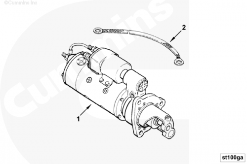 Провод стартера для двигателя Cummins NTA 855