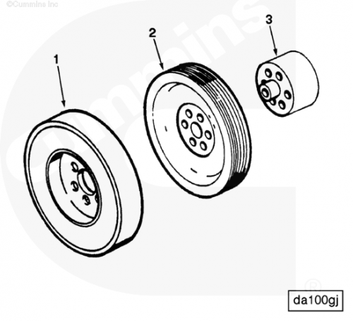 Шкив коленвала для двигателя Cummins NTA 855