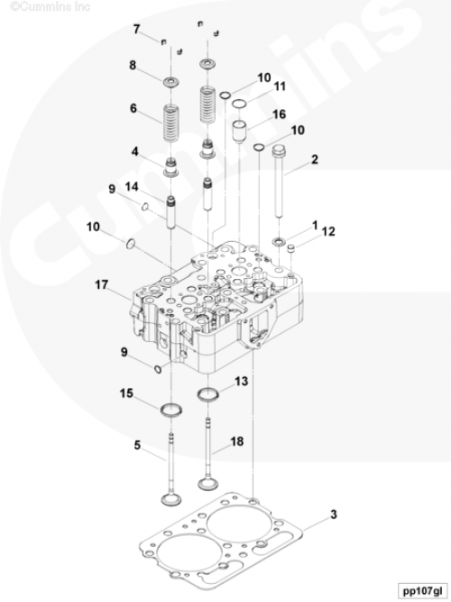 Направляющая клапана для двигателя Cummins NTA 855