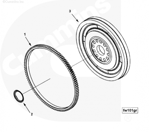 Маховик для двигателя Cummins ISX 15