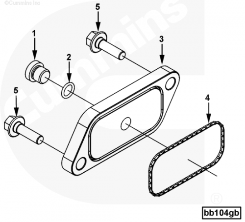 Прокладка крышки защитной для двигателя Cummins ISX 15