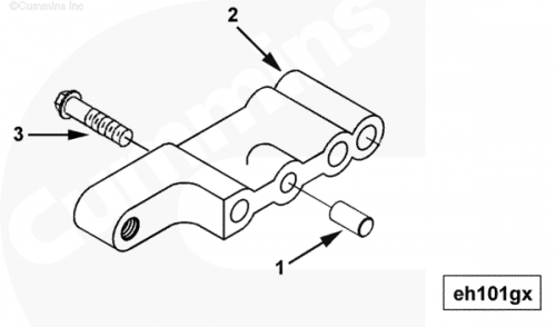 Штифт кронштейна генератора для двигателя Cummins ISX 15