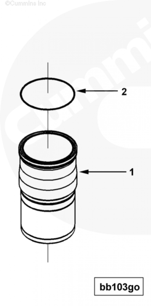 Кольцо уплотнительное гильзы цилиндра для двигателя Cummins ISX 15