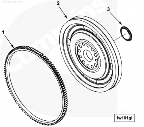 Маховик для двигателя Cummins QSX 15