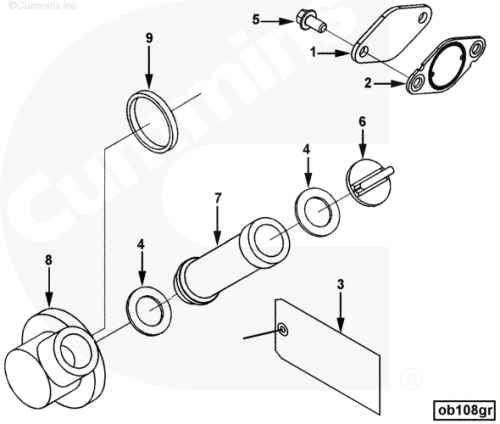 Трубка маслозаливной горловины для двигателя Cummins QSX 15