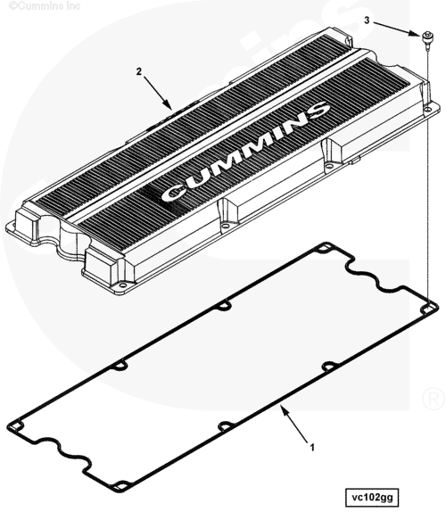 Крышка клапанная для двигателя Cummins QSX 15