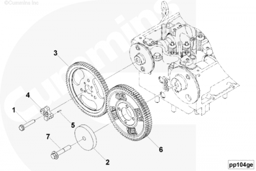 Шестерня распредвала для двигателя Cummins QSX 15