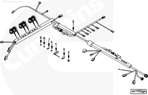 Жгут проводов для двигателя Cummins QSX 15