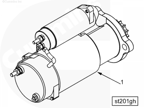 Стартер для двигателя Cummins QSX 15