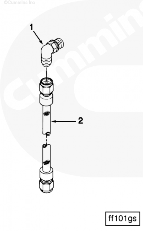 Трубка топливная для двигателя Cummins QSX 15