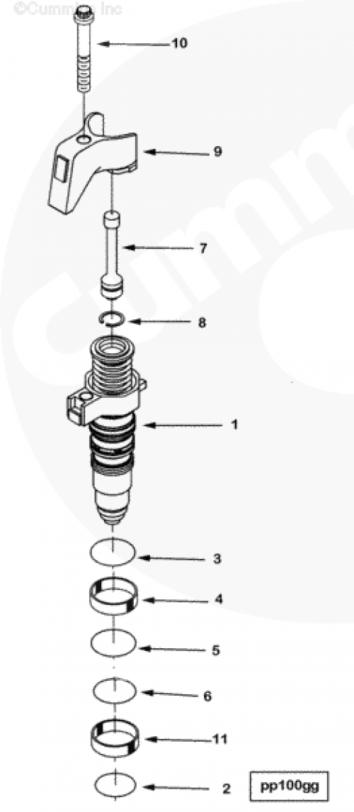 Форсунка для двигателя Cummins QSX 15