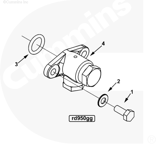 Клапан маслораспределительный для двигателя Cummins QSK23