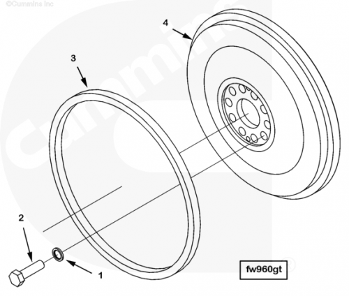 Маховик для двигателя Cummins QSK23