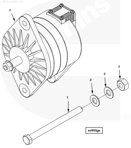 Генератор для двигателя Cummins QSK23