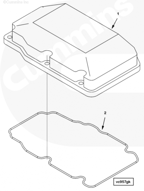 Крышка клапанная для двигателя Cummins QSK23