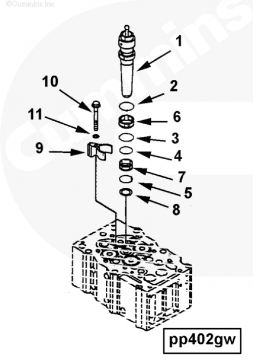 Форсунка для двигателя Cummins QSK23