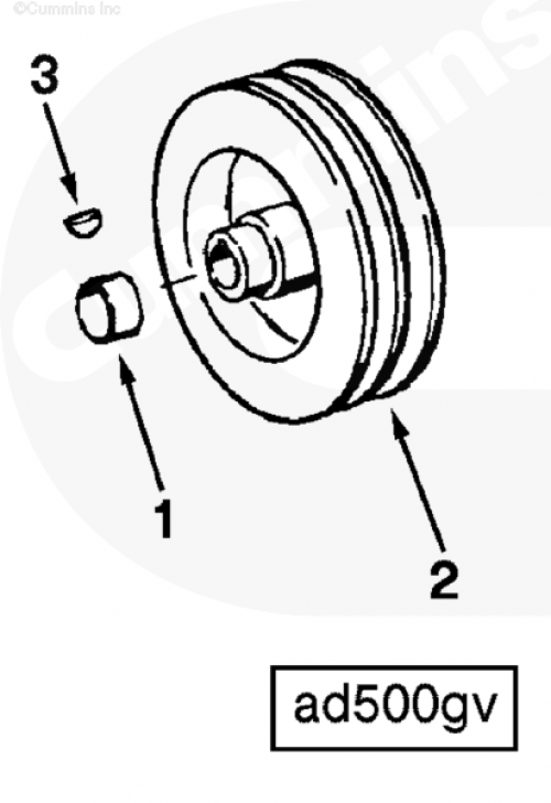 Втулка шкива вспомогательных агрегатов для двигателя Cummins V28