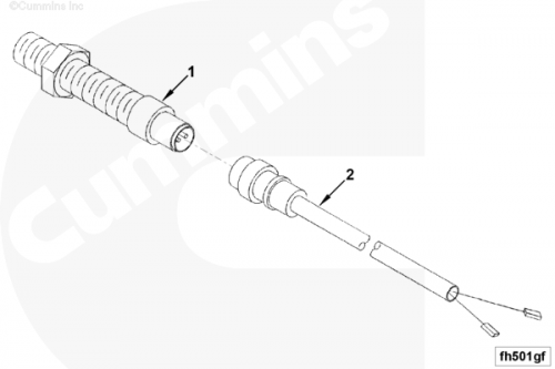Провод датчика магнитного оборотов для двигателя Cummins V28