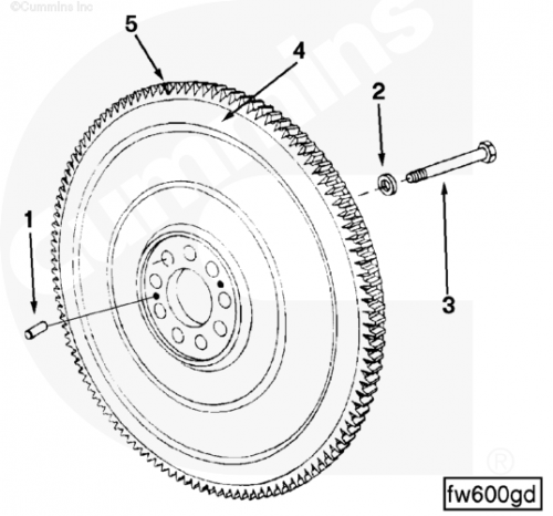 Маховик для двигателя Cummins KTA50