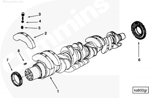 Шестерня коленвала для двигателя Cummins KTA50