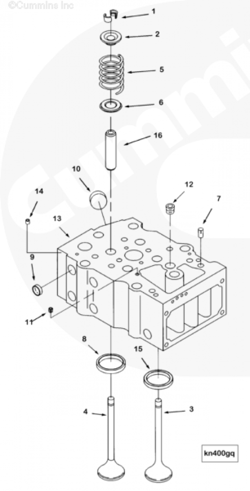 Направляющая клапана для двигателя Cummins KTA50