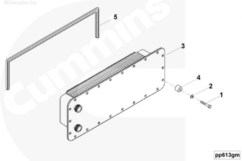 Прокладка интеркулера для двигателя Cummins KTA50